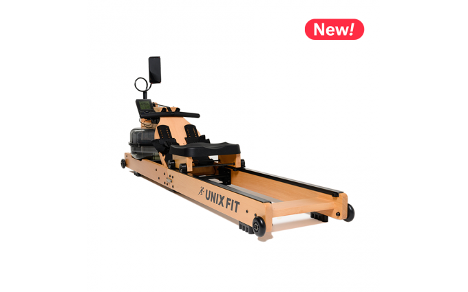 Гребной тренажер UNIXFIT Wood Rower Light